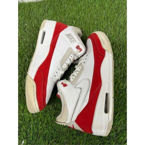 Nike Air Jordan 3 Retro Tinker White University Red CJ0939-100 Size 8 clean main image 8